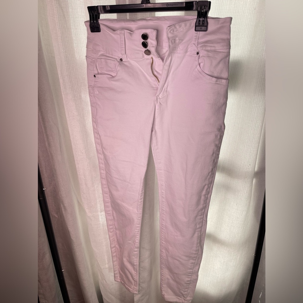Roswear White Slim Cropped Skinny Jeans